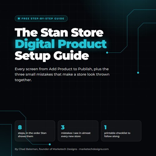 The Stan Store Digital Product Setup Guide cover